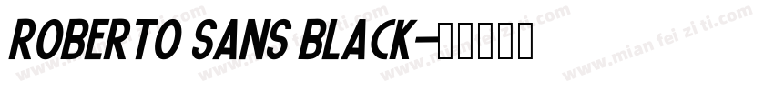 Roberto Sans Black字体转换